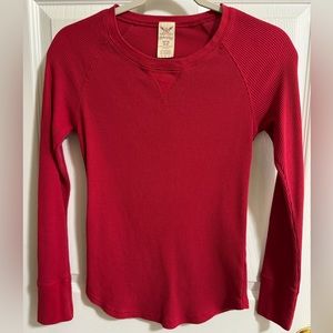 Faded Glory Women’s Size Small (4-6) Red Long Sleeved Shirt
